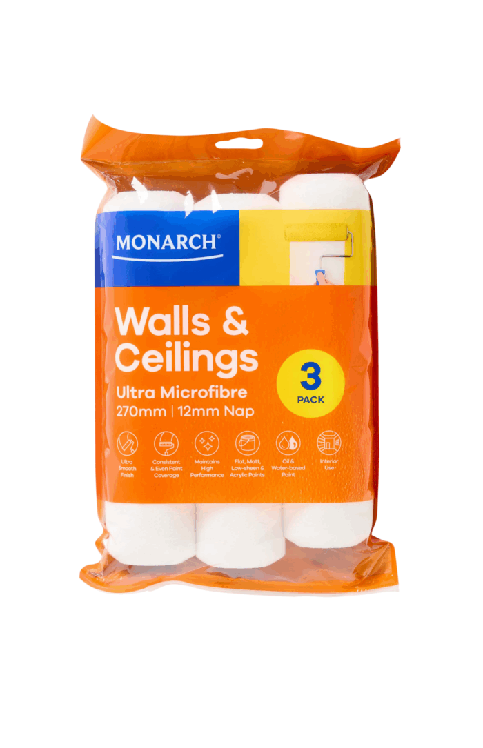 Walls & Ceilings Ultra Microfibre Roller Cover 3PK