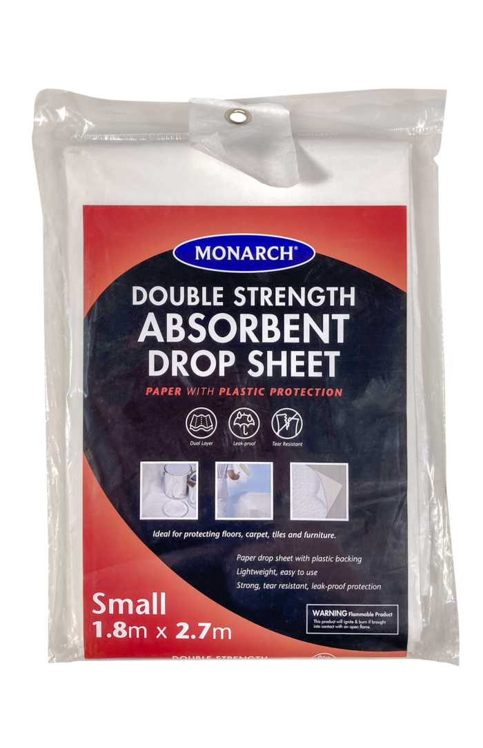1.8m x 2.7m Double Strength Paper Poly Drop Sheet