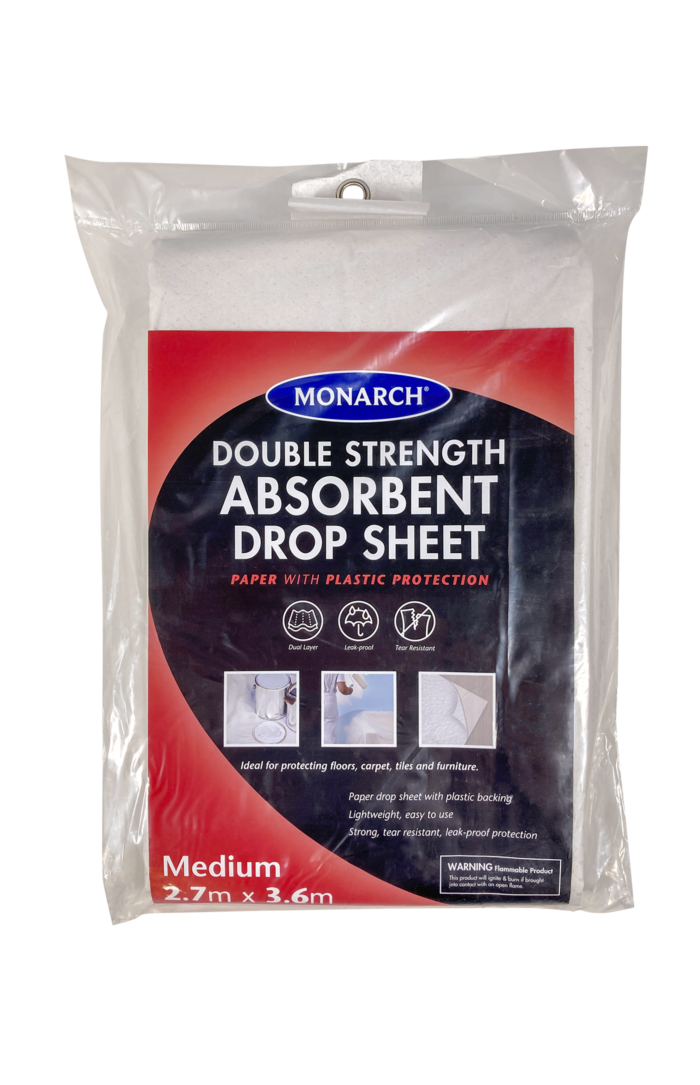 2.7m x 3.6m Double Strength Paper Poly Drop Sheet