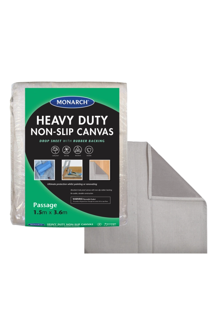 1.5m x 3.6m Non-Slip Canvas Drop Sheet