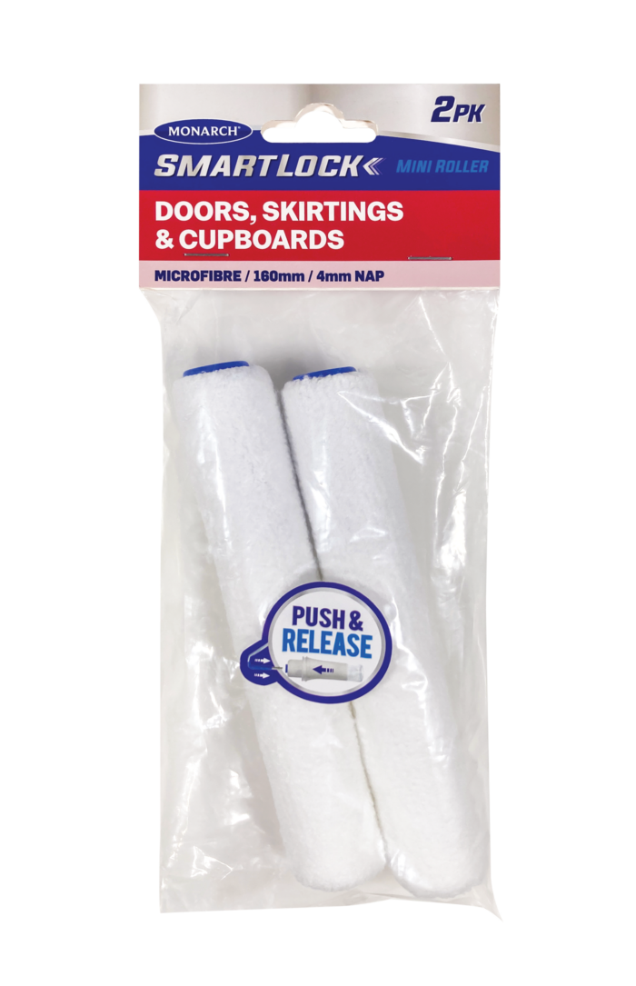 Doors, Skirtings & Cupboards Microfibre Mini Roller Refills - 2PK