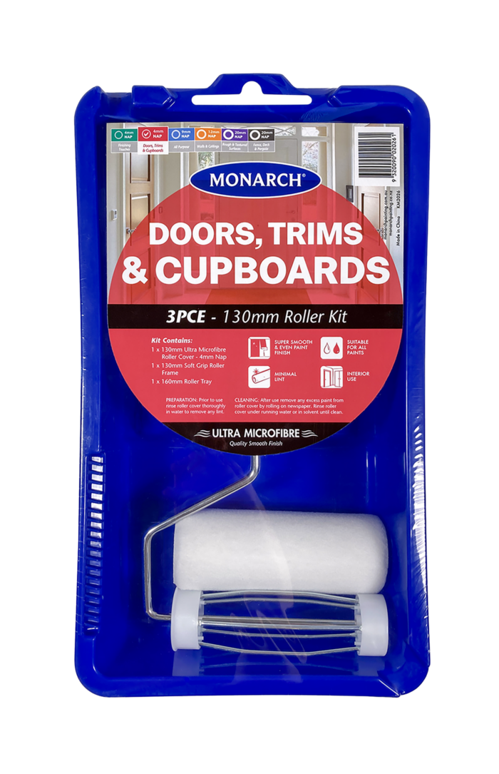 Doors, Trims & Cupboards Roller Kit - 3PCE